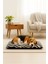 El Yapımı Lüks Köpek Yatağı, Zebra Desenli ve Siyah, Çift Taraflı Katlanabilir, Premium Kumaş, 70X100 Cm, Büyük Irk Köpekler Için 3