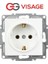 Visage Beyaz Topraklı Priz Çerçevesiz - Priz ve Anahtar Için Uyumlu Çerçeve 1