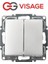 Visage Ambiance Gümüş Komütatör Anahtar Çerçevesiz - Priz ve Anahtar Için Uyumlu Çerçeve 2