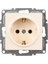 Visage Krem Topraklı Priz Çerçevesiz - Priz ve Anahtar Için Uyumlu Çerçeve 1
