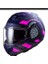 Advant Velum Çene Açılır Modüler Kask Mat Mavi-Pembe Large 1