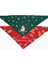 Yılbaşı Temalı Köpek Bandana Seti 2'li – Premium Kumaş Christmas Aksesuarı 1