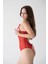 Göğsü ve Arkası Açık Kırmızı Fantazi Babydoll Gecelik TM1292 1