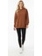 Kahverengi Oversize Üç Ip Unisex Sweatshirt 1