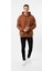 Kahverengi Oversize Üç Ip Unisex Sweatshirt 2