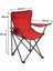 Rejisör Katlanır Kamp Sandalyesi Çantalı Piknik Plaj Balıkçı Kullanımı için Kırmızı 3