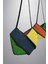 Parçalı Çok Renkli Kağıt Ip Tığ Işi El Örgüsü Çanta 2