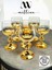 Bohemia Kristal 6' Lı Kahve Yanı Bardağı Gold 150 cc 2