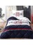 Ruben DESENLI%100 Pamuk Yorgan Seti, Lacivert, Tek Kişilik (Yorgan: 155X215 Cm/çarşaf: 180X260 cm / 1 Adet Yastık Kılıfı: 50X70 cm / 1 Adet Elyaf Dolgulu Yastık: 50X70 Cm) 1