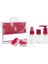 Seyahat Şişeleri Seti, 6 Parça, Sprey ve Pompalı Şişeler, Krem Kapları, Şeffaf Taşıma Çantalı, Uçak Bagajı Uyumlu, Kırmızı Spatulalı 3