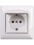 Visage Beyaz Kapaklı Topraklı Priz (Çerçeve Dahil) 1
