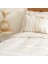 %100 Pamuk Çift Kişilik Nevresim Takımı Bej 3