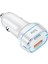 BX-CCP36WT 38W Type-C Pd 20W ve Usb-A Qc 3.0 18W Çift Portlu LED Işıklı Araç Şarj Cihazı Beyaz 15/14/13/12/11/x/, Ipad, S24/S23/S22/S21/S20 ve Daha Fazlasıyla Uyumlu BXCCP36WT 1
