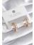 Pirinç Gold Renk Zirkon Taşlı Kadın Küpe - TJ-BKP8356 1
