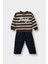 Erkek Bebek 2'li Takım Baskılı Sweatshirt Jean Pantolon G3228A525WN 1