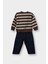Erkek Bebek 2'li Takım Baskılı Sweatshirt Jean Pantolon G3228A525WN 4