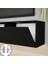 Alston 3 Kapaklı Duvara Monte Tv Ünitesi – LED Işıklı, Modern Tasarım, 160 Cm, Parlak Siyah 2