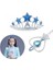 Karlar Ülkesi Elsa Yıldız Mavi Taç ve Elsa Asa Seti 2 Parça 1