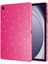 Galaxy Tab S8 Simli Parlak Görünümlü Uyumlu Hgea Tablet Koton Kılıf-Pembe Koyu 1