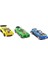 Die Cast Metal 3'lü Yarış Arabaları Yeşil Araçlı 2