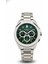 Erkek Kol Saati Gümüş Renk, Yeşil Kadran - Şık Metal Kordon, 2 Yıl Garantili 1