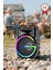 KTS-2170 Siyah Taşınabilir Bluetooth Hoparlör 19W Rgb Işıklı 2 Mikrofonlu 1