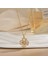 Yeni Kıdemli Işık Duygusu Lüks Mikro Set Zirkonya Bakır 18 Ayar Altın Kaplama Kolye Kolye Köprücük Kemiği Zinciri Takı ile Kadın Moda (Yurt Dışından) 1