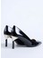 Siyah Kadın Topuklu Ayakkabı XW002120AF17478 3