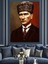 Mustafa Kemal Atatürk Portresi Dekoratif Kanvas - Mdf Ahşap Tablo 2
