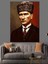 Mustafa Kemal Atatürk Portresi Dekoratif Kanvas - Mdf Ahşap Tablo 5