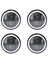 4pcs 5 75 LED Far Harley Sportster Iron 883 Dyna Street Bob Için Beyaz Halo Drl ile 5-3/4 Motosiklet Far (Yurt Dışından) 1