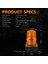 8x Forklift 30 LED Beacon Işık Flaş Lambası Tehlike Acil Durum Yanıp Sönen Uyarı Amber (Yurt Dışından) 5