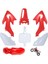 CRF50 Plastik Kiti Çukur Bisiklet Parçaları Fairings Crf 50 Xr 50 Ssr 110 107 125 MX650 MX500 Piranha Baja Kırmızı+Beyaz (Yurt Dışından) 3