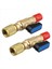 2 Adet Soğutucu Kompakt Bilyalı Valf Adaptörü 1/4in Sae 5/16 Inç Sae R410A R134A R12 R22 Hortumlar Için Ac Hvac Ac Soğutucu Akışı (Yurt Dışından) 1