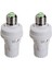 2pcs E27 Hareket Sensörü Işık Anahtarı 100-240V Hareket Dedektörü Temel Lamba Tutucu Işık Kontrolü Akıllı Anahtar Ampul Soketi (Yurt Dışından) 2