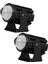 Motosiklet Yüksek Güçlü Lens Spot Işığı 6000K LED Çift Renkli Harici Spot Işıkları 8-80V Anahtarlı Farlar A (Yurt Dışından) 5