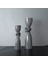 Siyah Beyaz Çizgili Twist Candlestick Reçine Süsleme Masası Dekorasyon Düzensiz Mum Konteyner Tutucu Stand-A (Yurt Dışından) 2