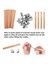 100PCS Mumlar Için Ahşap Fitiller Mumlar Için Ahşap Mum Fitiller Dumansız Ahşap Mum Fitiller ile Düzeltici ile (Yurt Dışından) 3