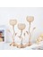 Altın Kristal Mum Tutucu Demir Çiçek Şeklinde Şamdan Küçük Vintage Candlestick Masa Merkezi Için Set M (Yurt Dışından) 3