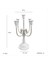 5 Arm Candelabra Candelabra Vintage Candelabra Düğün Partisi Dekor Vintage Masa Dekoru Beyaz (Yurt Dışından) 2