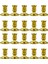 20X Altın Sütun Mum Base Taper Mum Tutucu Şamdan Noel Partisi Dekor (Yurt Dışından) 1
