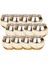 12PCS Altın Cıva Cam Adak Mum Tutucular Legant Gold Tealights Düğünler Için Mum Tutucular Prova Yemekleri (Yurt Dışından) 1