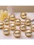 12PCS Altın Cıva Cam Adak Mum Tutucular Legant Gold Tealights Düğünler Için Mum Tutucular Prova Yemekleri (Yurt Dışından) 3