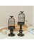 2pcs Retro Kuş Kafesi Mum Tutucu Metal Demir Sanat Şamdan Düğün Partisi Ev Masaları Centerpieces Dekorasyon Beyaz (Yurt Dışından) 3