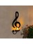 B-Candle Tutucu Duvara Monte Yaratıcı El Yapımı Metal Müzik Notu Anahtar Şekli Çay Işık Ekran Stand Ev Dekor (Yurt Dışından) 2