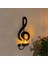C-Candle Tutucu Duvara Monte Yaratıcı El Yapımı Metal Müzik Notu Anahtar Şekli Çay Işık Ekran Stand Ev Dekor (Yurt Dışından) 2