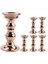 6x Candlestick Metal Pillar Mum Tutucular Düğün Centerpieces Mumlar Için Şamdan Tutucuları Stand Altın (Yurt Dışından) 1