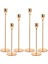 6 Adet Konik Mumlar Için Altın Mum Tutucu Şamdan Tutucular Metal Uzun Mum Standı Konik Mumlar Mum Tutucu (Yurt Dışından) 1