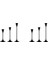 Konik Mum Tutucular Siyah Şamdan Seti 6 Mum Çubuğu Şömine Yemek Masası Ev Dekorasyon Için Uzun Tutucu (Yurt Dışından) 1