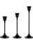 Konik Mum Tutucular Siyah Şamdan Seti 6 Mum Çubuğu Şömine Yemek Masası Ev Dekorasyon Için Uzun Tutucu (Yurt Dışından) 2
